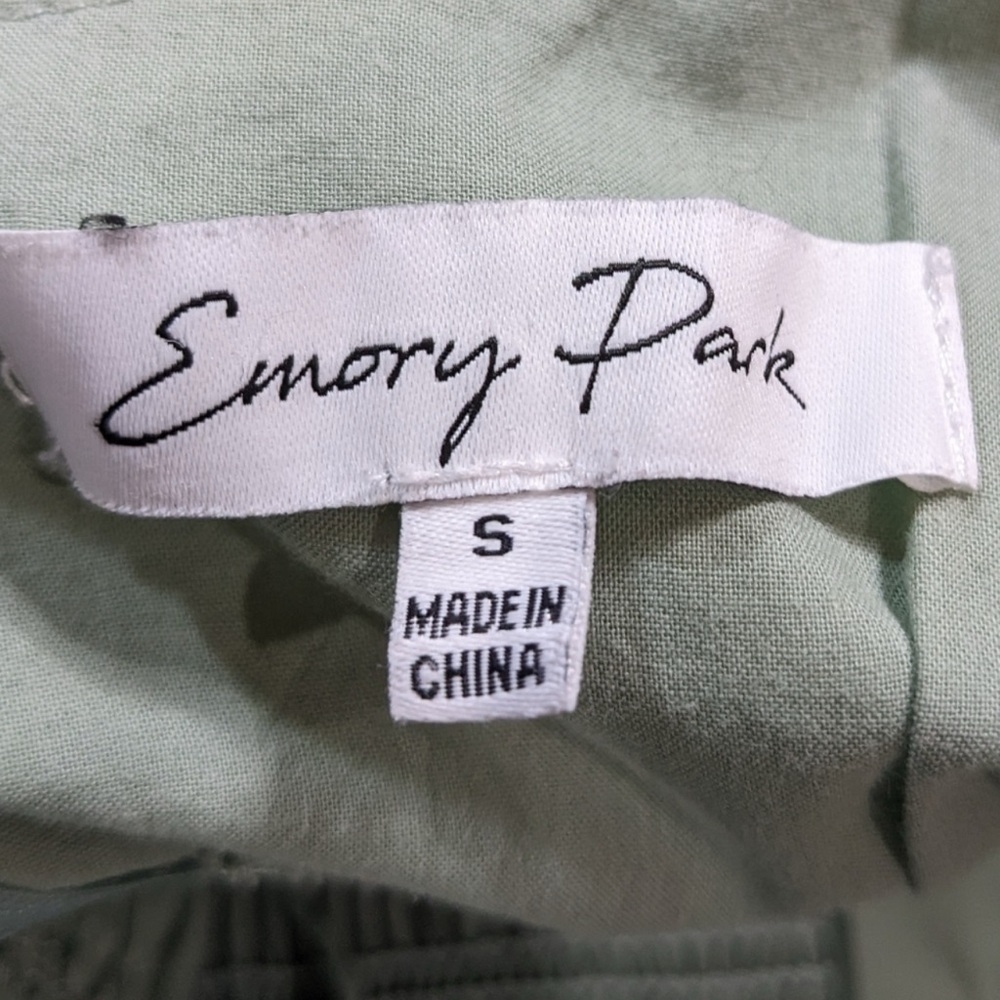 Emory Park Green Tiered Ruffled Mini Dress - Small - Picture 8 of 9